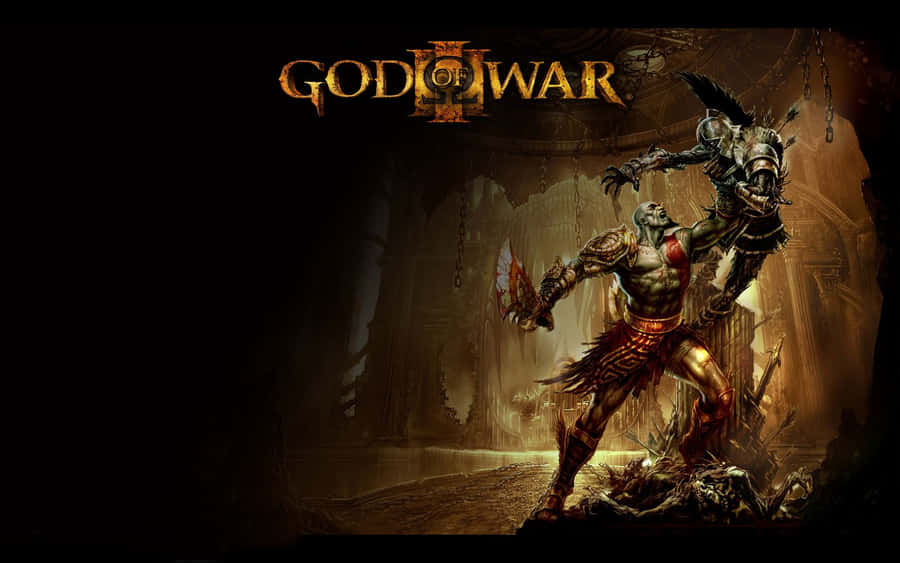 Kratos Unleashes The Fury Of Gods In 'god Of War 3' Wallpaper