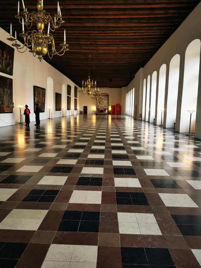 Kronborg Castle Against Stunning Sunset Wallpaper