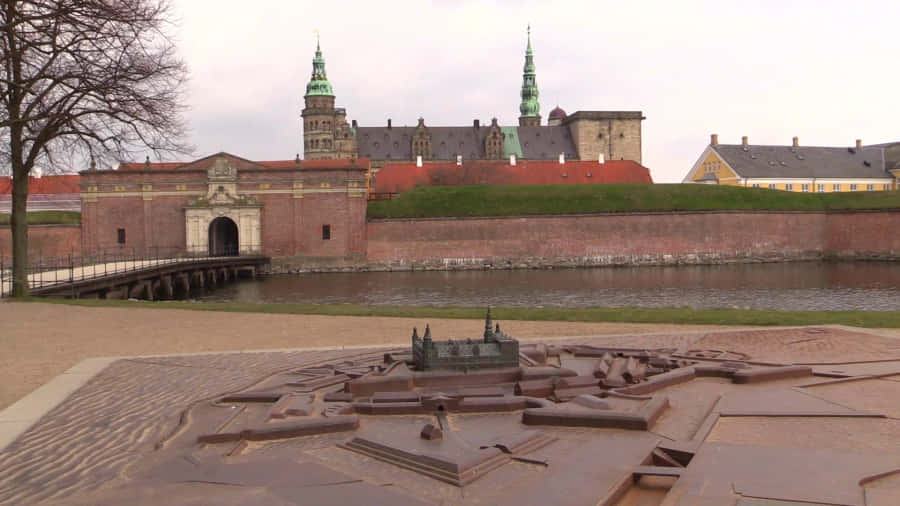 Kronborg Castle Map Wallpaper