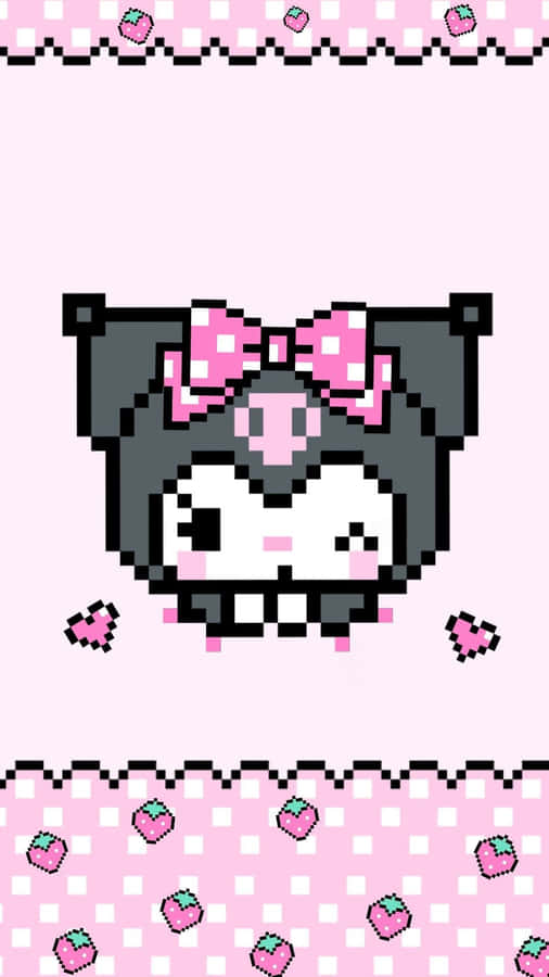 Kuromi Iphone 8 Bit Wallpaper