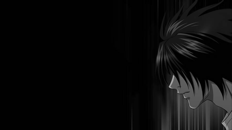 L Lawliet Dark Mood Wallpaper