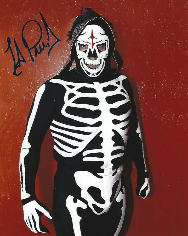 La Parka Wrestlerin Skeleton Costume Wallpaper