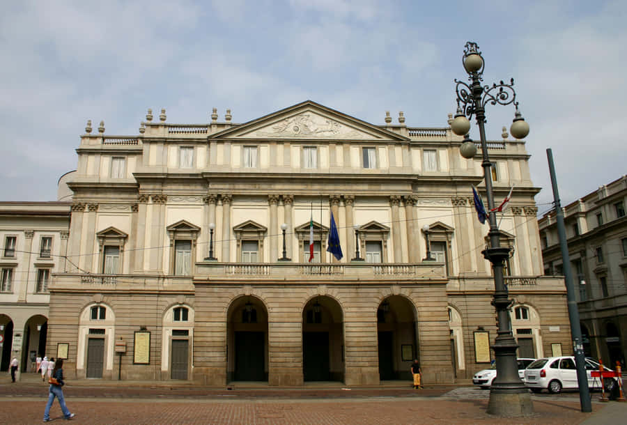 La Scala Opera House Exterior Desktop Wallpaper