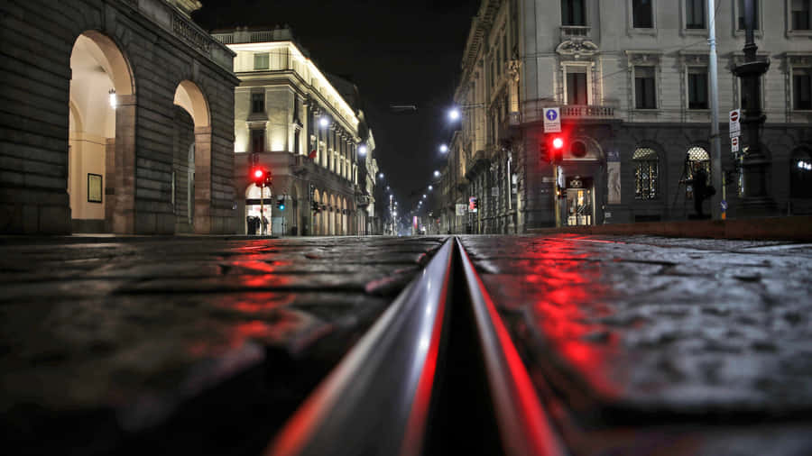 La Scala Opera House From The Road Wallpaper