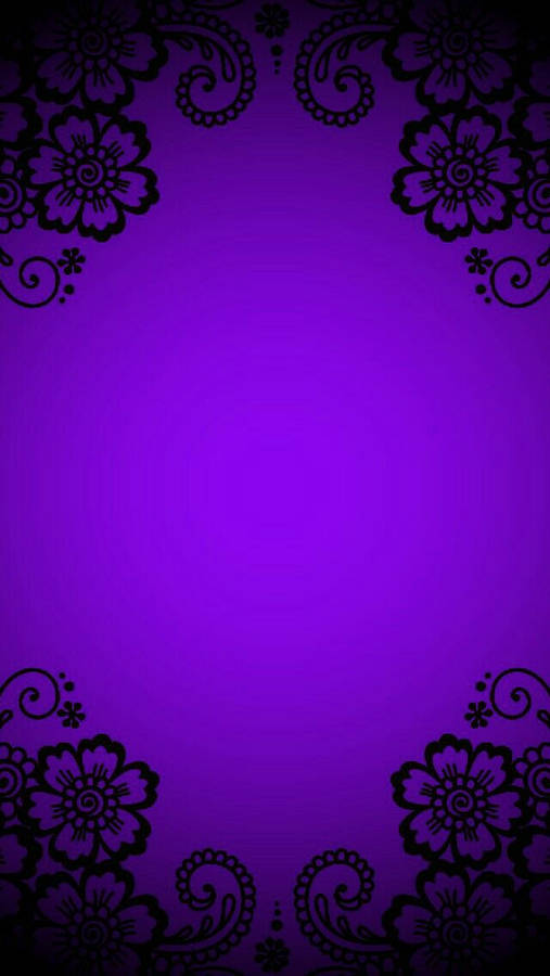 Lacey Black And Purple Phone Wallpaper