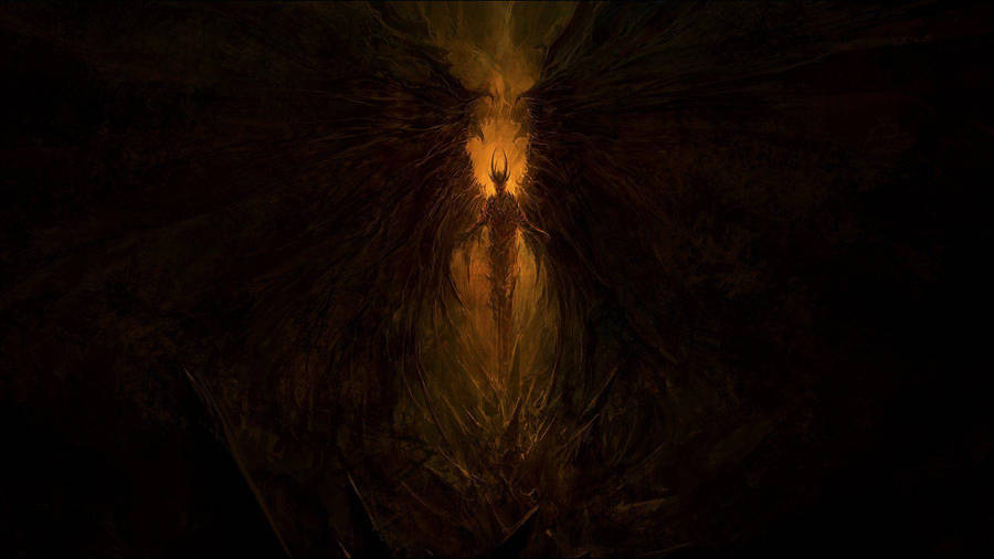 Lair Of The Black Devil Hd Wallpaper