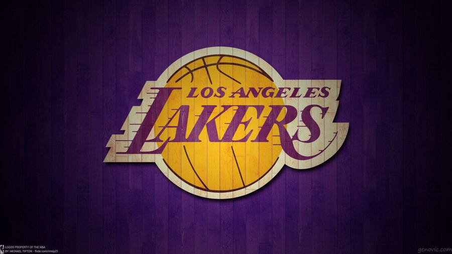 Lakers Purple And Yellow Power Wallpaper