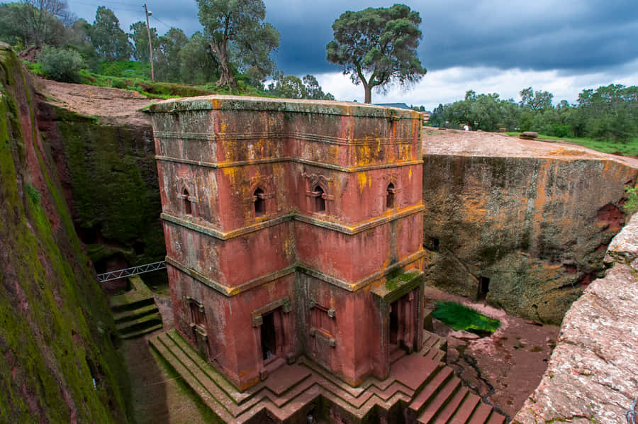 Lalibela's Monolithic Rock-hewn Church Wallpaper