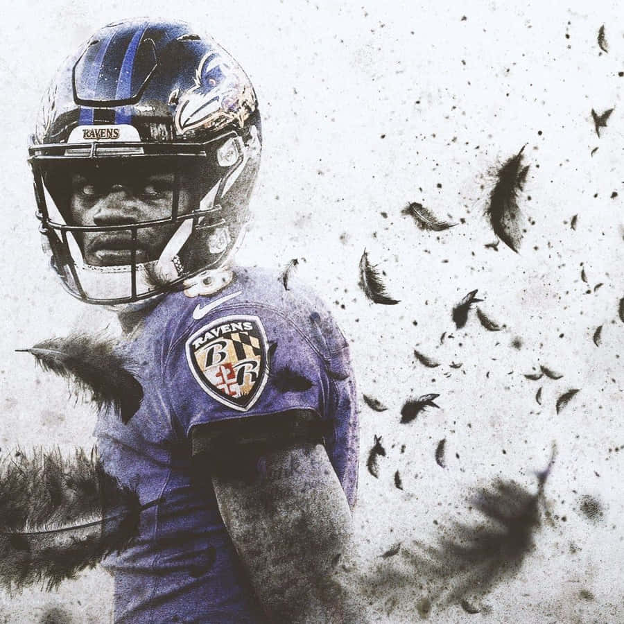 Lamar Jackson Baltimore Quarterback Wallpaper