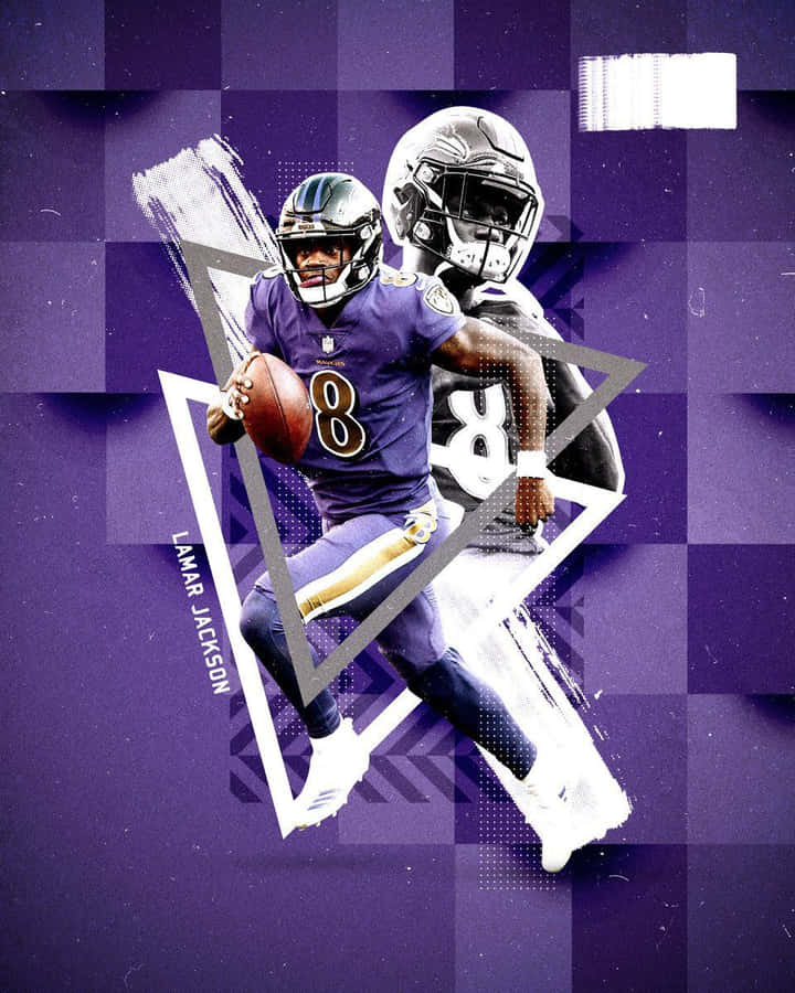 Lamar Jackson Violet Baltimore Wallpaper