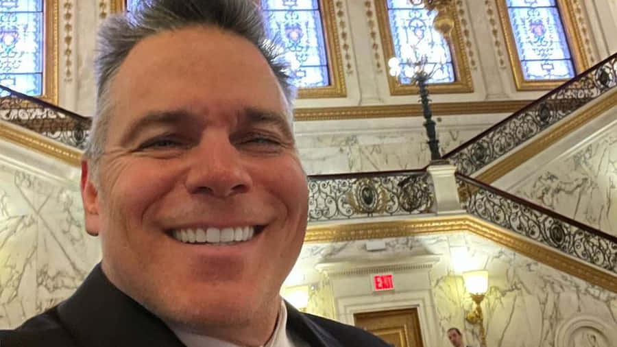 Lanny Poffo Window Wall Wallpaper