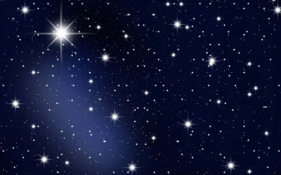 Large Bright Blue Stars Wallpaper