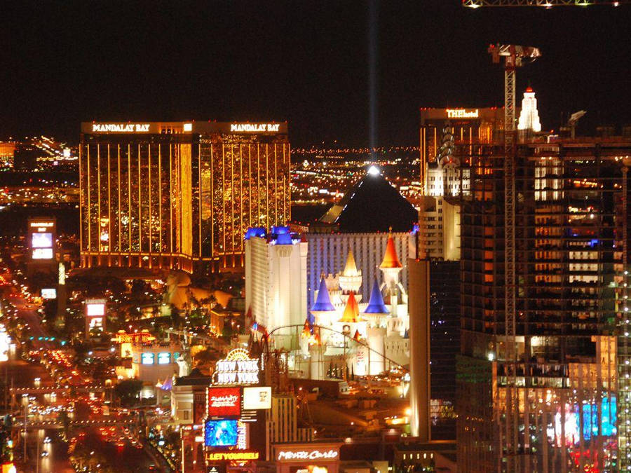 Las Vegas Strip Circus Circus Mandalay Wallpaper