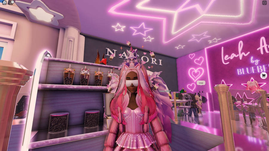 Leah Ashe Neon Pink Royal High Wallpaper