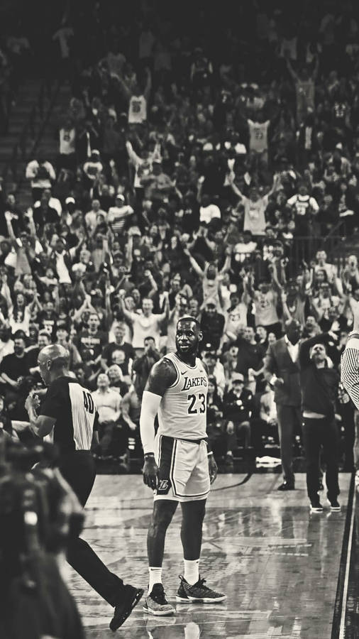 Lebron James Grayscale Photo Wallpaper