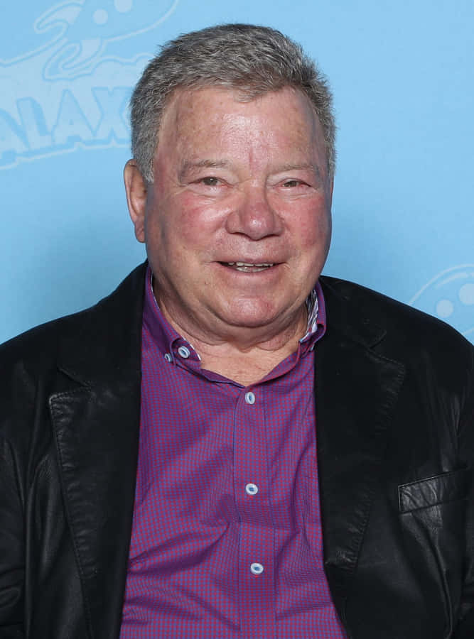 Legendary Actor William Shatner In A Thoughtful Pose Wallpaper