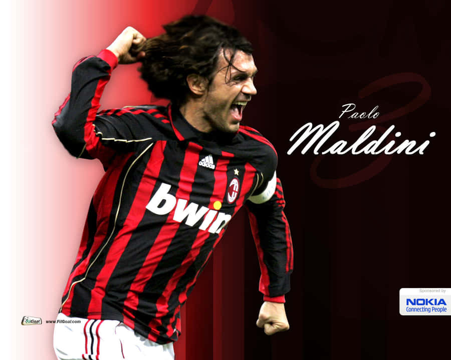 Legendary Football Icon, Paolo Maldini Wallpaper