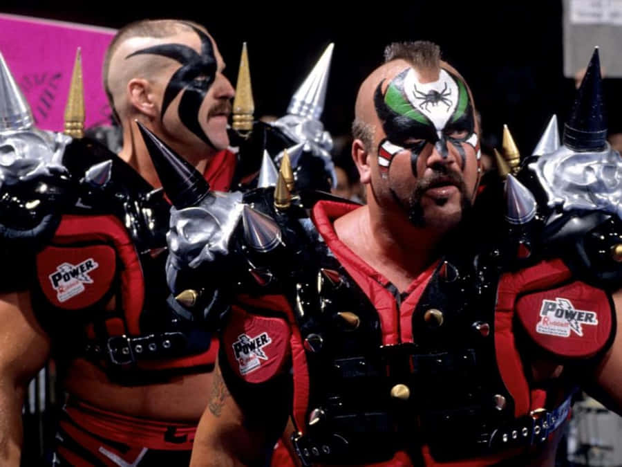 Legendary_ Tag_ Team_ Wrestlers_in_ Gear Wallpaper