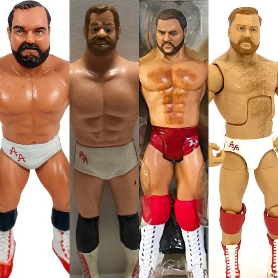 Legendary Wrestler Arn Anderson Vintage And Modern Action Figures Wallpaper