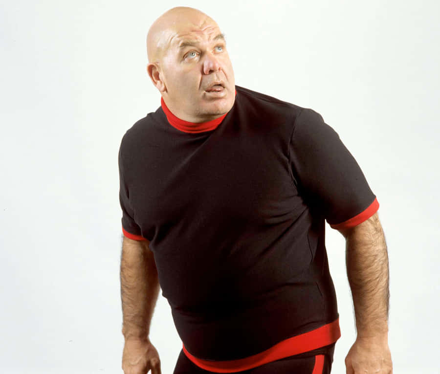 Legendary Wrestler George Steele In Classic Pose Wallpaper