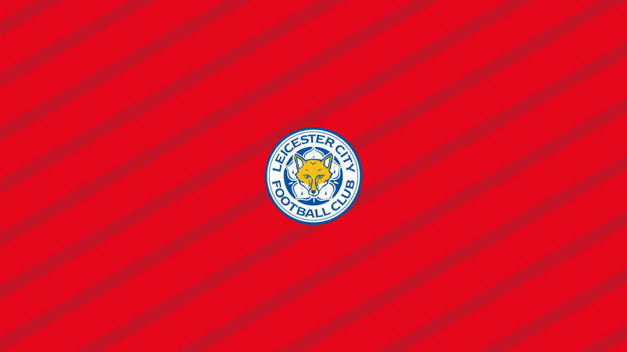 Leicester City Red Striped Wallpaper