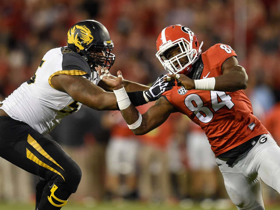 Leonard Floyd Against Missouri Tigers Football Wallpaper