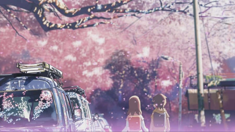 Let Magical Sakura Anime Transport You To A New World! Wallpaper