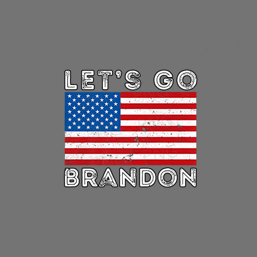 Let's Go Brandon Gray Digital Art Wallpaper