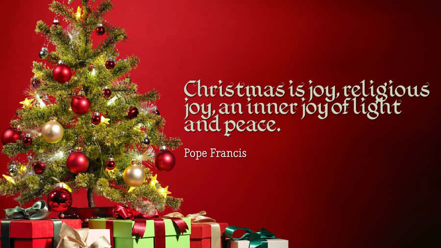 Let Us Celebrate Christmas With Love, Joy And Peace Wallpaper