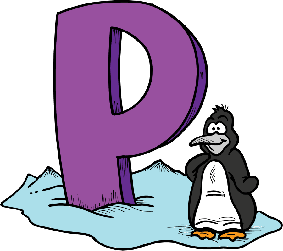 Letter P Penguin Wallpaper