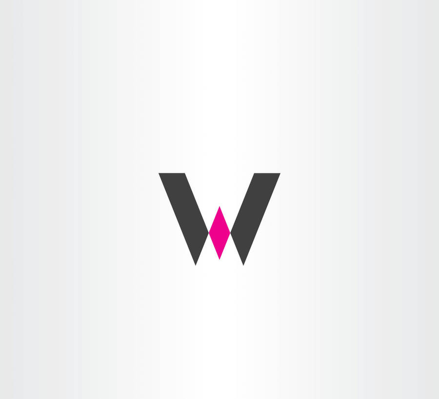 Letter W Diamond Center Wallpaper