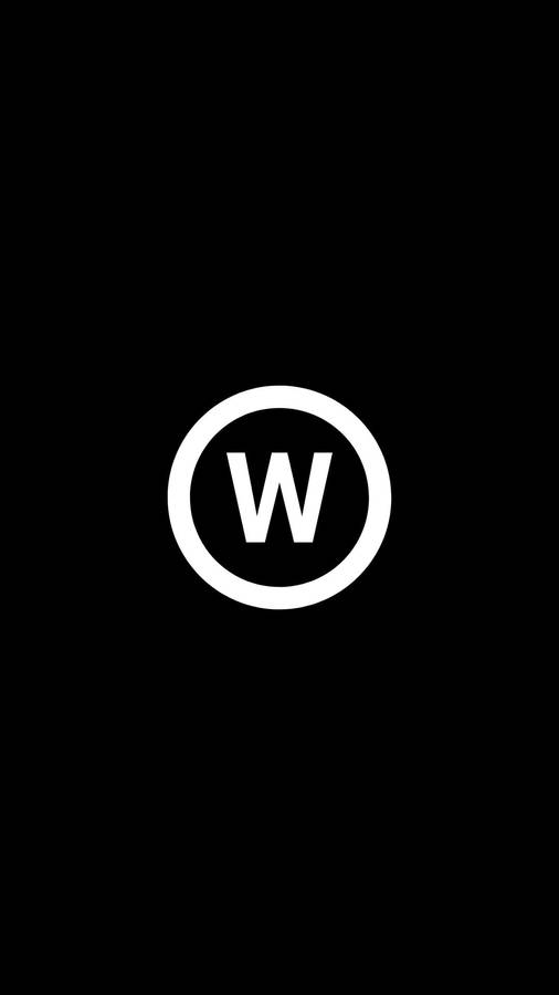 Letter W Inside A Circle Wallpaper