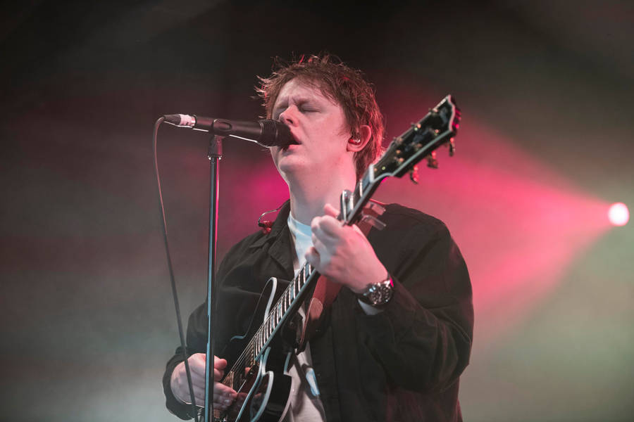 Lewis Capaldi Stage Performance Wallpaper