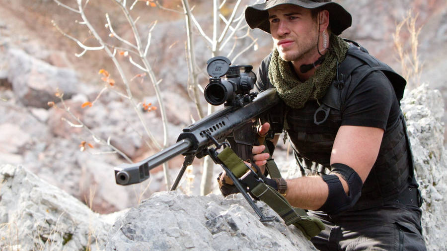 Liam Hemsworth In The Expendables Wallpaper