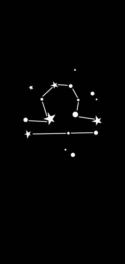 Libra Zodiac Black And White Wallpaper