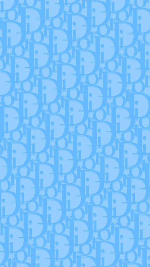 Light Blue Dior Phone Wallpaper