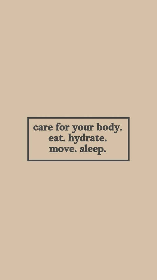 Light Brown Aesthetic Quotes Wallpaper