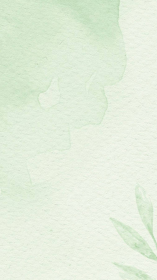 Light Green Aesthetic Soft Watercolor Wallpaper