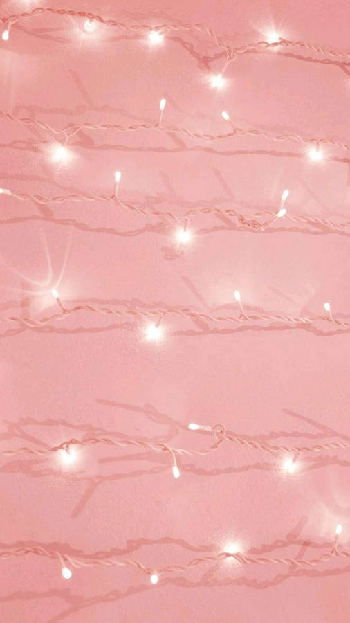 Light On Rose Gold Aesthetic Backdrop Wallpaper