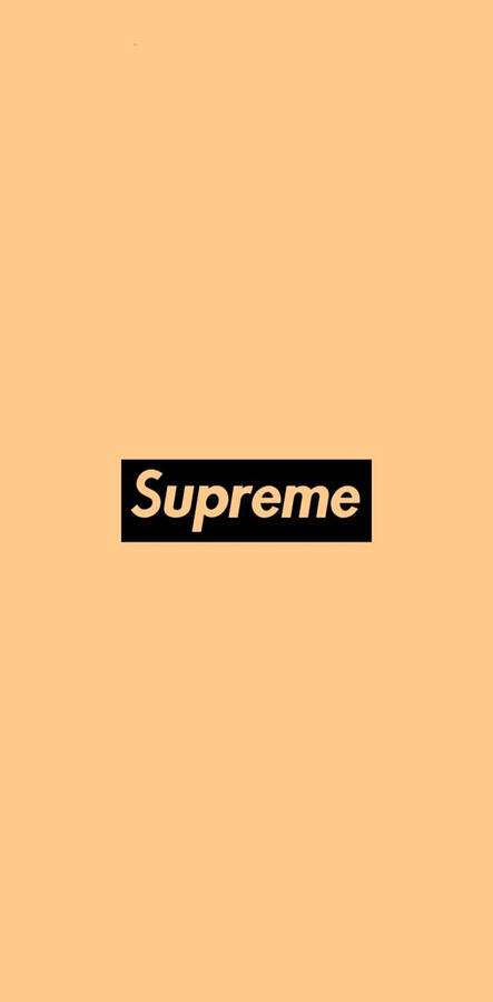 Light Orange Supreme Wallpaper