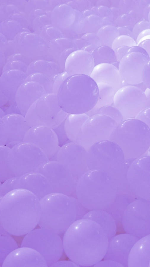 Light Purple Iphone Balloons Wallpaper