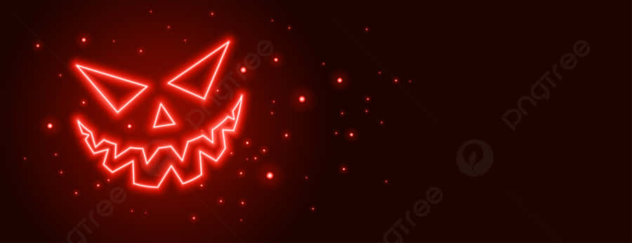 Light Up The Dark Night With This Neon Halloween Look Wallpaper