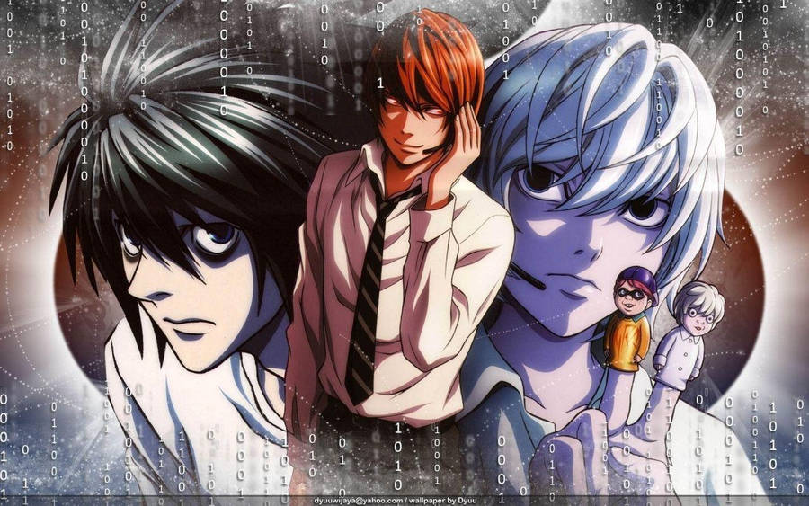 Light Yagami And Near, Two Of The Greatest Minds In The Land Of Death Note. Wallpaper