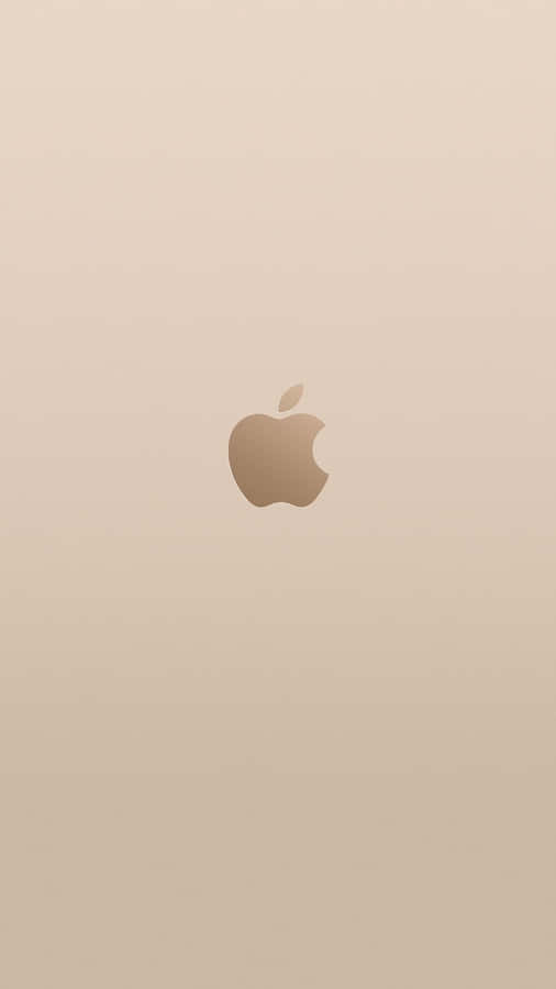 Light Yellow And Rose Gold Apple Phone Wallpaper