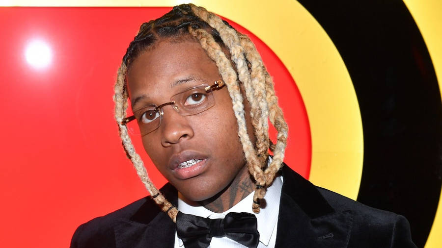 Lil Durk Wearing Eyeglasses Wallpaper