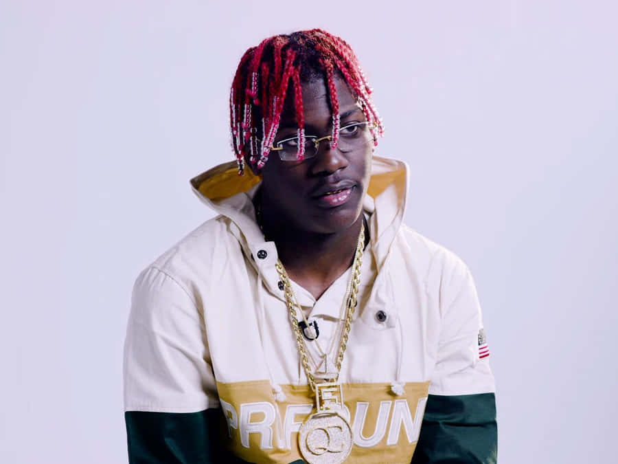 Lil Yachty Showing Off His Best Rap Pose Wallpaper