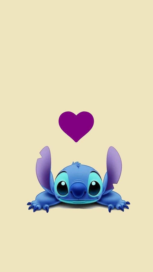 Lilo And Stitch Purple Heart Wallpaper