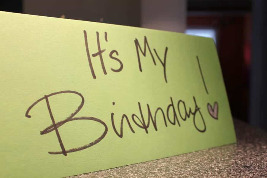 Lime It Is My Birthday Card Wallpaper