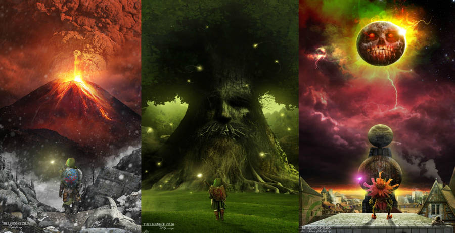 Link, The Courageous Hero From The Legend Of Zelda Series Wallpaper