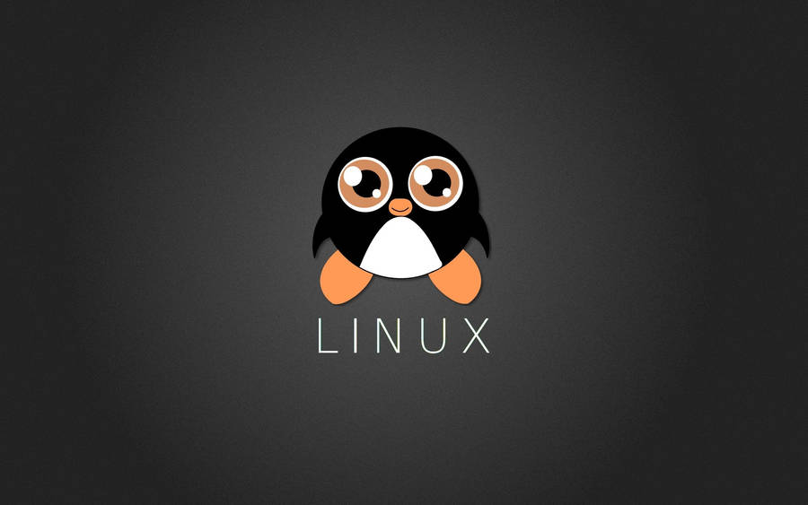 Linux Cute Cartoon Penguin Wallpaper
